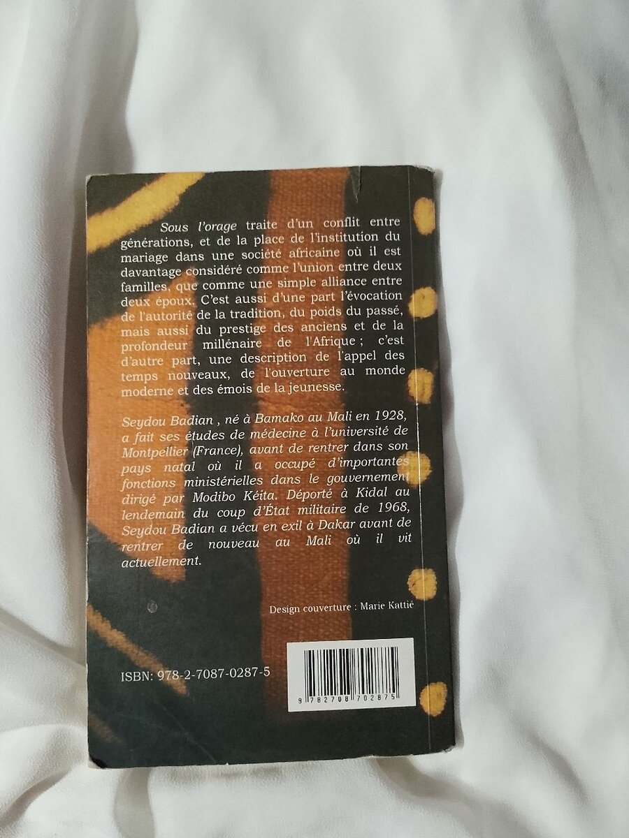 Sous l'Orage - Seydou Badian