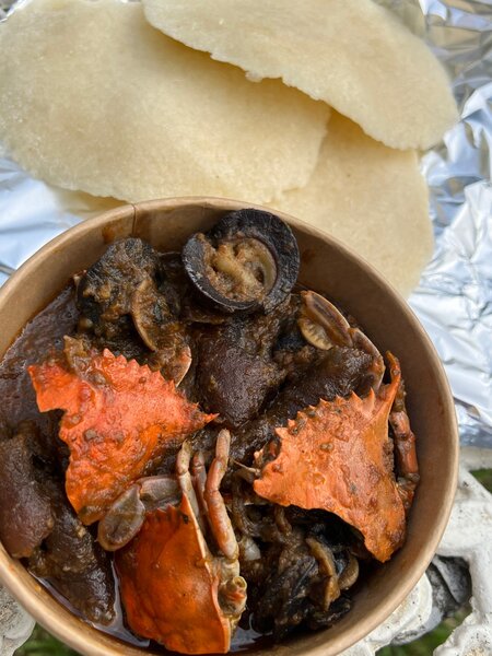 Atoukpou- Crabe kplo escargots