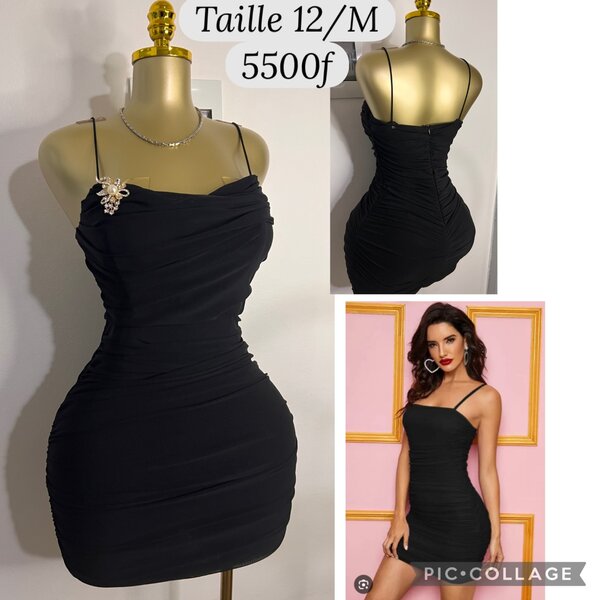 Robe noire moulante élégante
