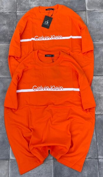 T-shirt Orange Calvin Klein