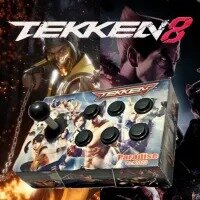 6 / 4 Buttons Usb Game Controller, Game Arcade Made Of Wooden Box Panel For PC Laptop