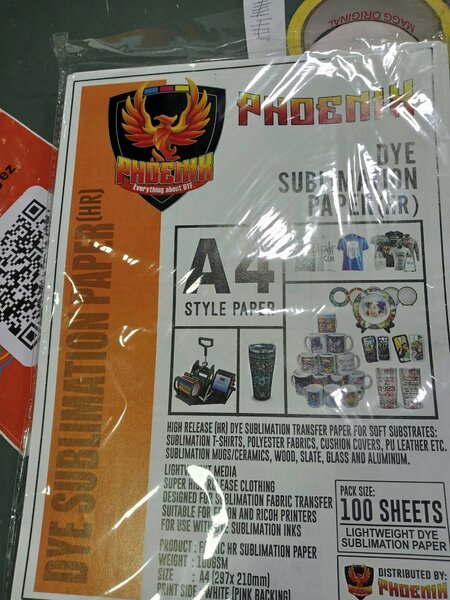 Papier de Sublimation A4 100 Feuilles