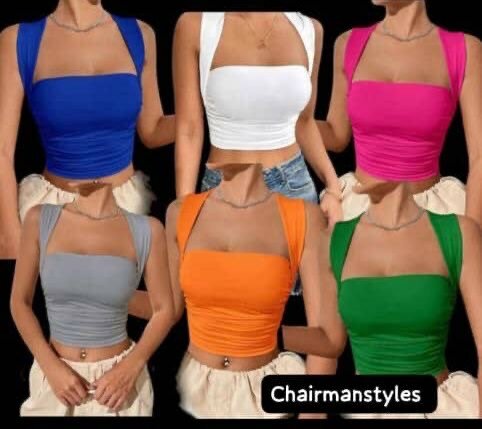 Top court ajusté coloré