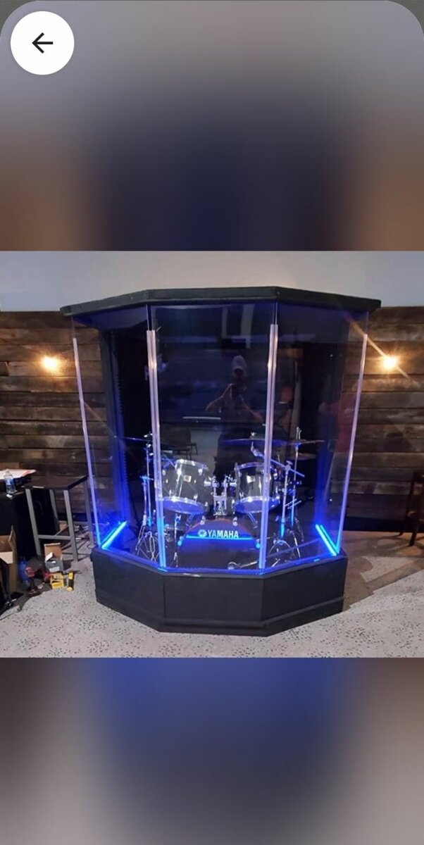 Sound proof Drum cage shield