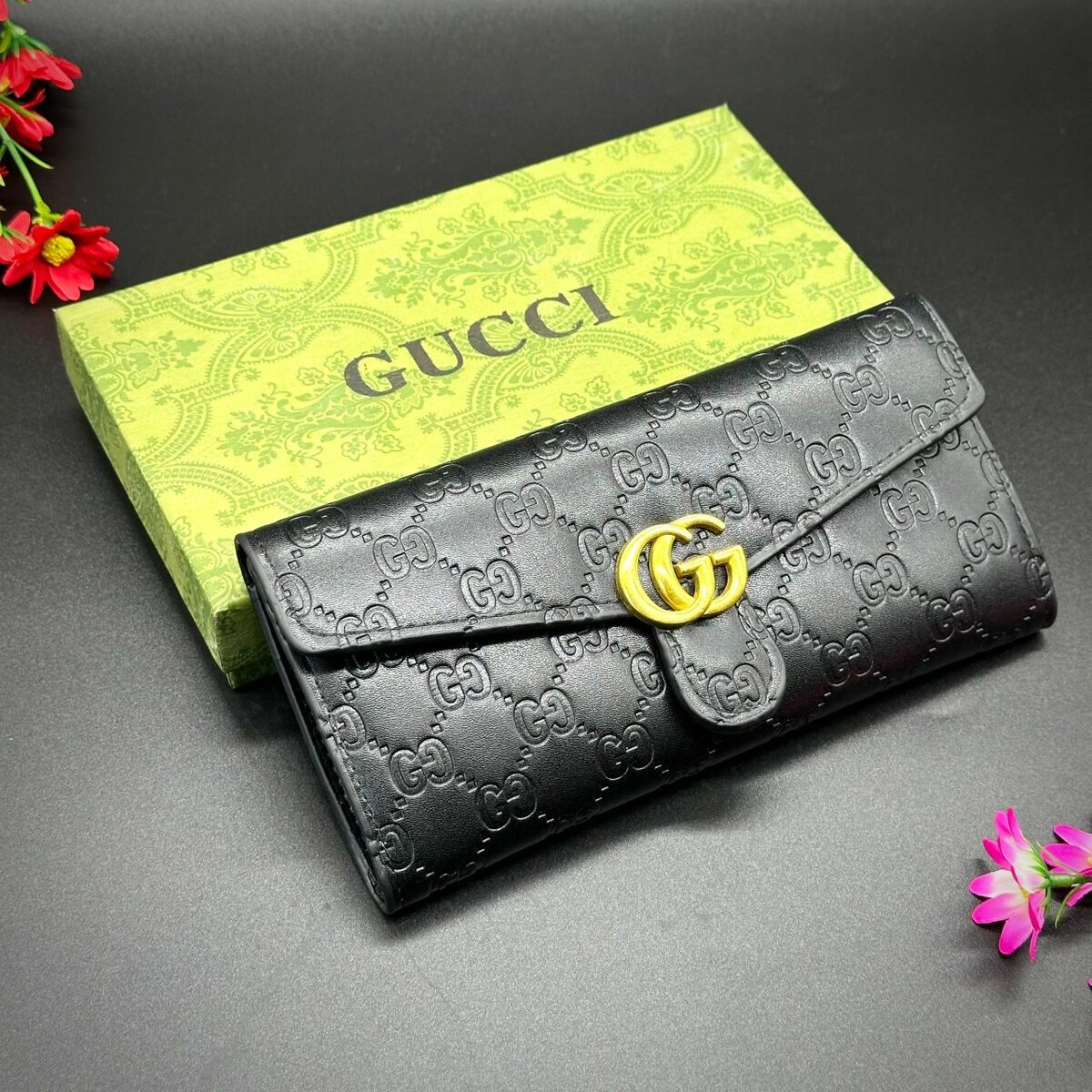 Ladies branded leather purses