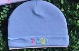 Baby blue cap