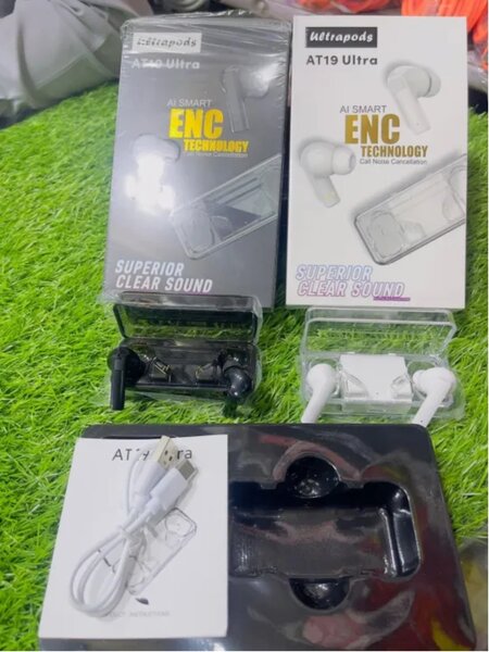 ULTRAPODS AT19 ULTRA AL SAMRT ENC TECNOLOGY CALL NOISE CANCELLATION SUPERIOR CLEAR SOUND