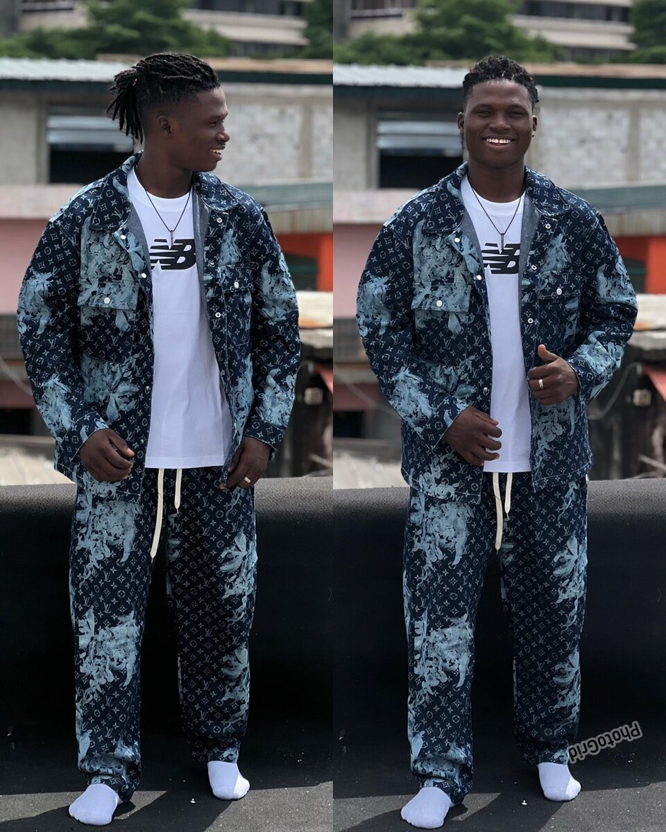 Ensemble streetwear en jean pour hommes