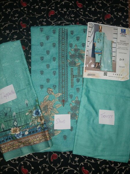 Karandi Embroidered 3pc suit