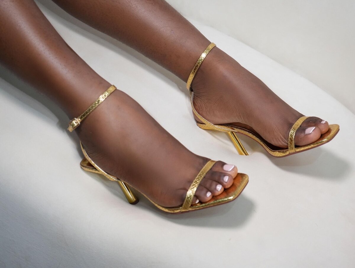 Seyram Heels (Gold)
