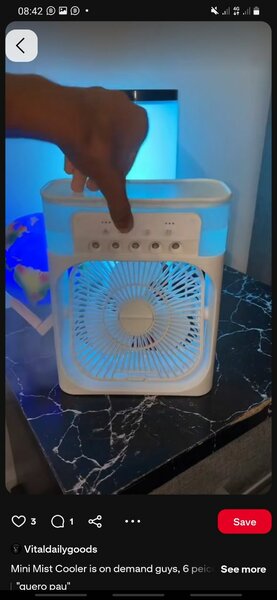 Air cooler mini rechargeable fan