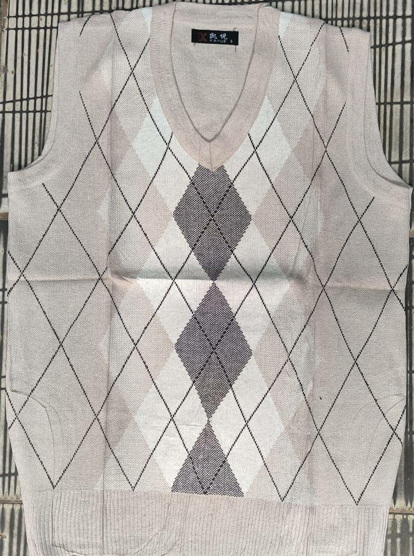 Gilet sans manches à motif argyle