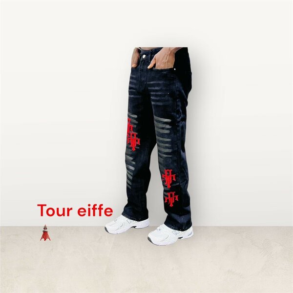 Jeans graphiques tendance