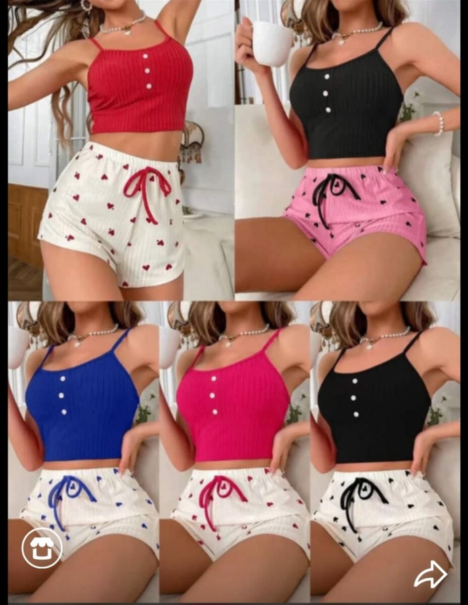 Ensemble Décontracté à Bretelles