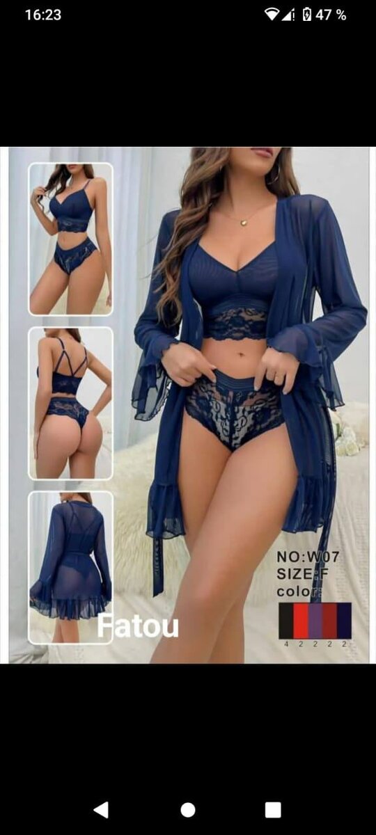 Robe de nuit en dentelle sexy
