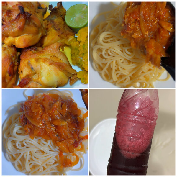 Spaghetti ivoire au poulet