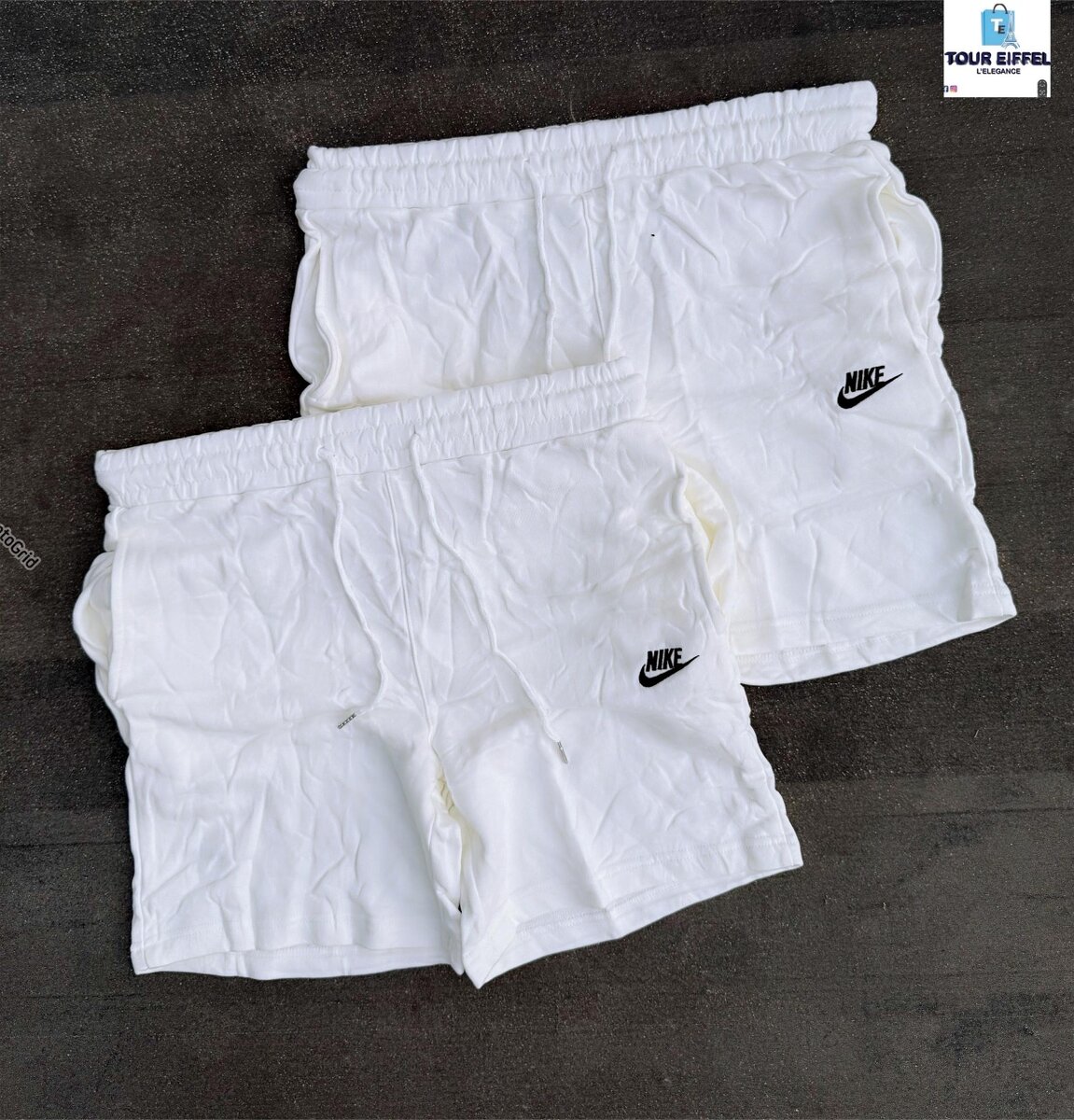 Shorts de sport Nike blancs