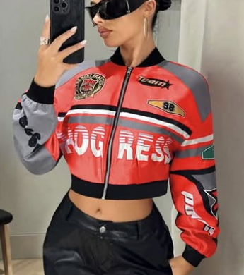 Motorcycle jacket red
