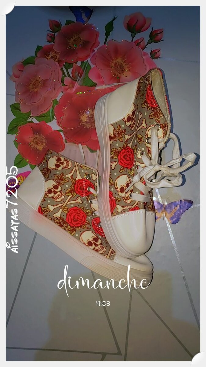 Baskets tendances imprimées