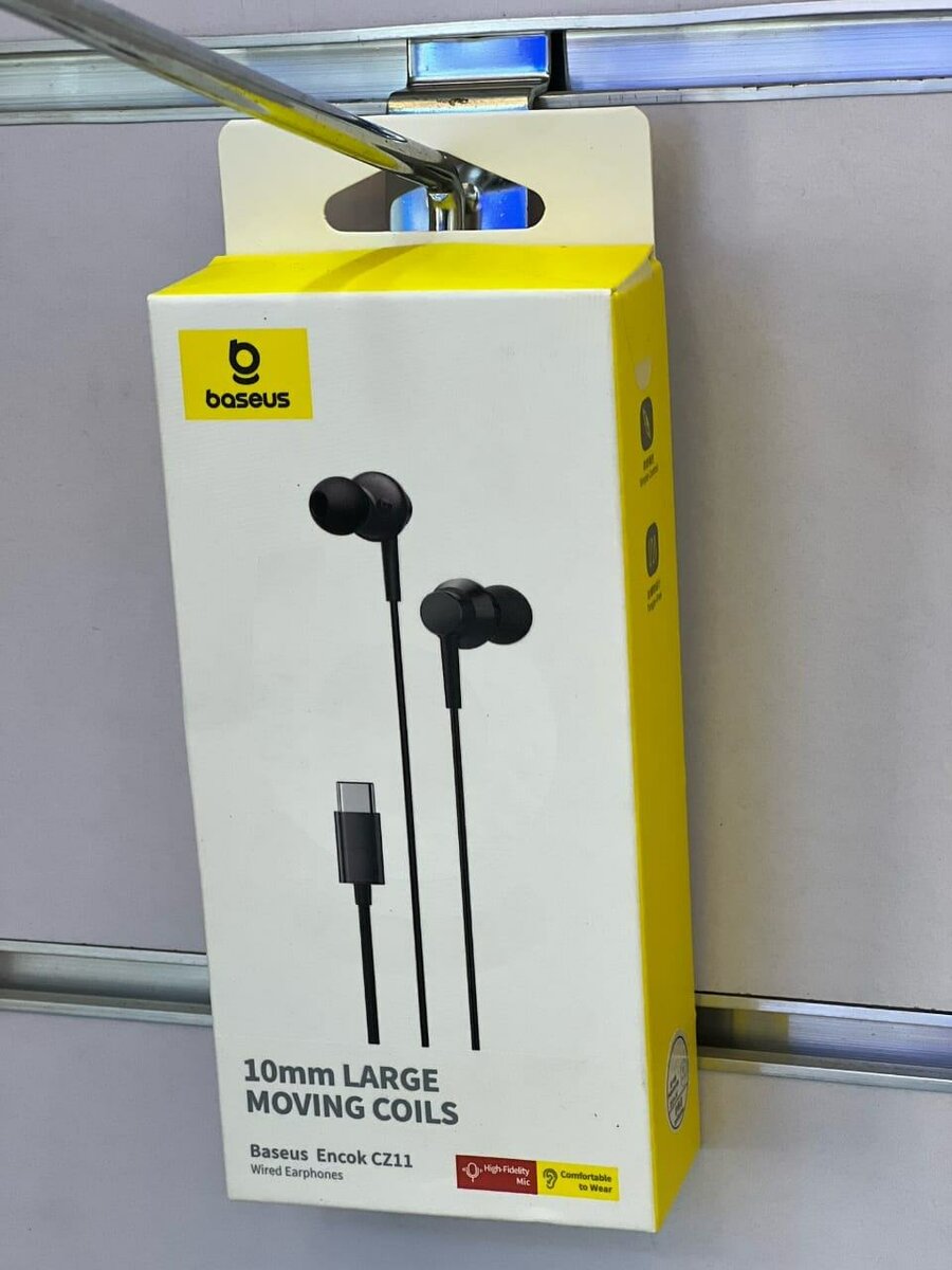 Baseus Encok CZ11 Wired Earphones Cluster Black Comfortable