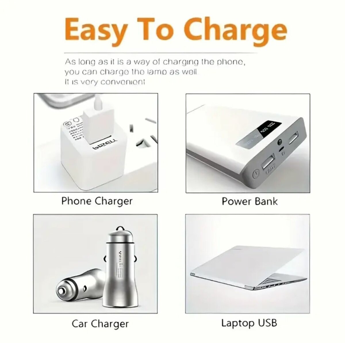 Lanternes de camping recharge