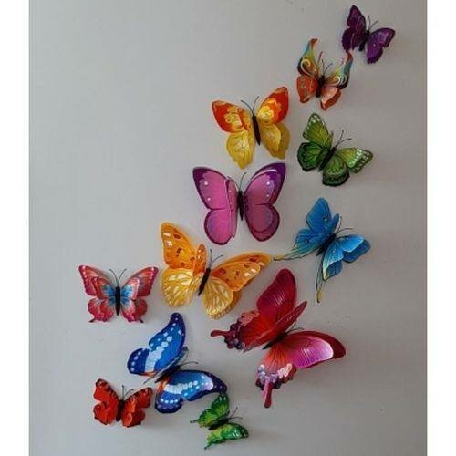 Papillons multicolores