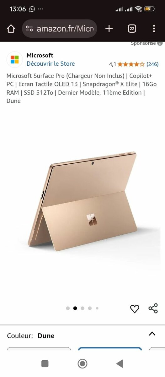 Microsoft Surface Pro 13"