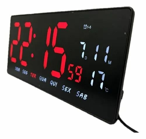 Horloge numérique LED multifonction