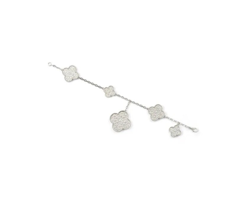 18kt white gold Magic Alhambra bracelet
