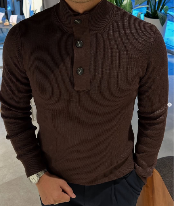 кофта коричневая мужская