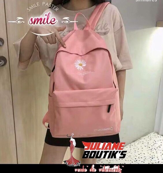 Sac à Dos Rose Fille Fleur