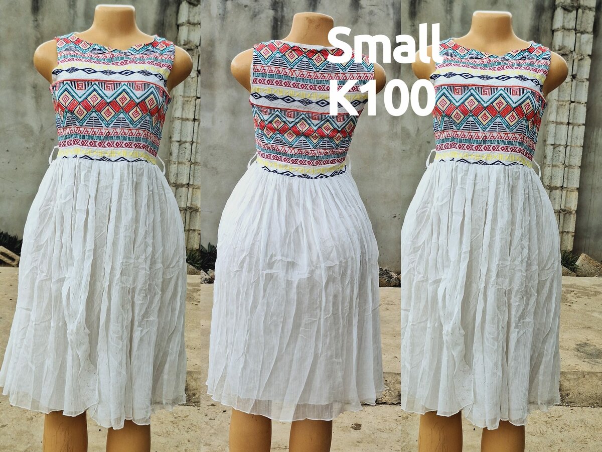 Beautiful and high-quality women's dress made of salaula silk