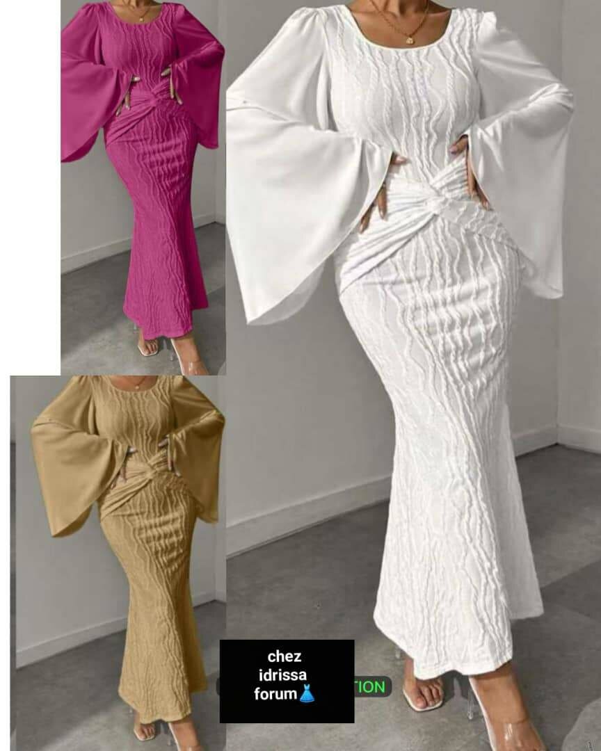 Robe élégante manches longues