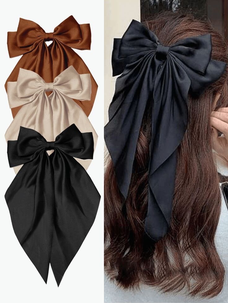 Chouchous et nœuds satin élégants