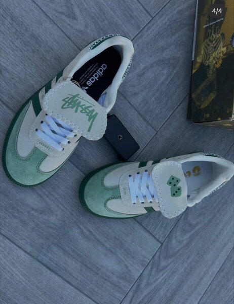 Adidas x Stussy Green Sneakers