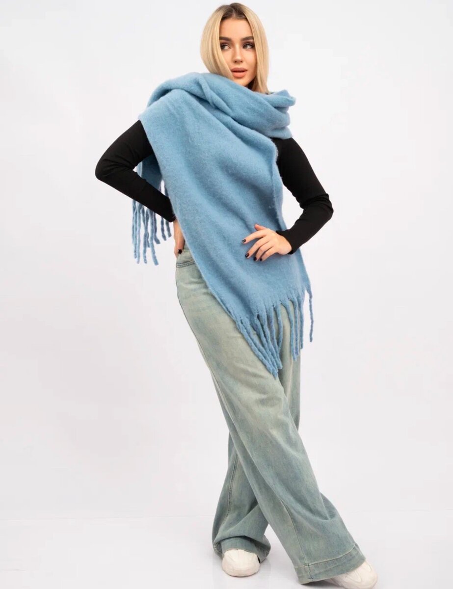 Теплый шарф