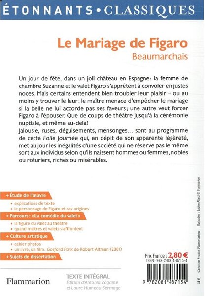 Le Mariage de Figaro - Beaumarchais