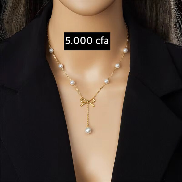Collier élégant inoxydable