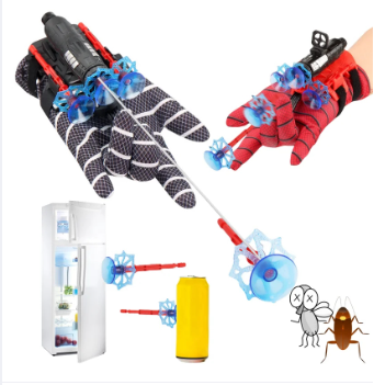 Spider Gloves Man Web Shooter for Kids, Launcher Spider Kids Plastic Cosplay Glove Hero Movie Launcher Wrist Toy Set Funny Decorate Children Funny Educational Toys 