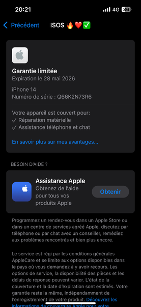 iPhone 14 Bleu Casi Neuf