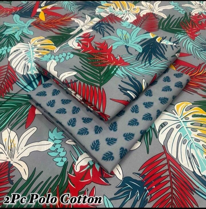 2 pc polo cotton suit