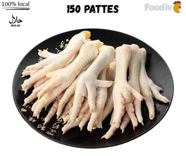 150 pattes de poulet