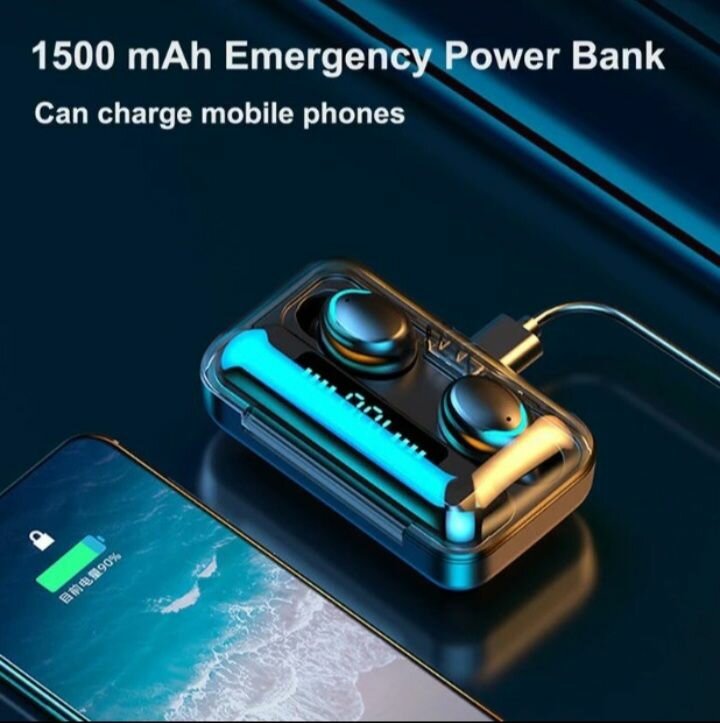 ECOUTEUR BLUETOOTH +POWERBANK INTÉGRÉ