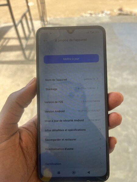 Redmi 128 giga très propre avec empreinte digitale