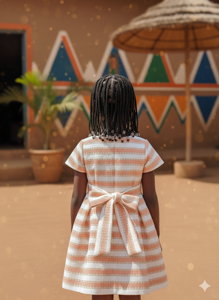 Robe  rayée fille 2 à 4 ans