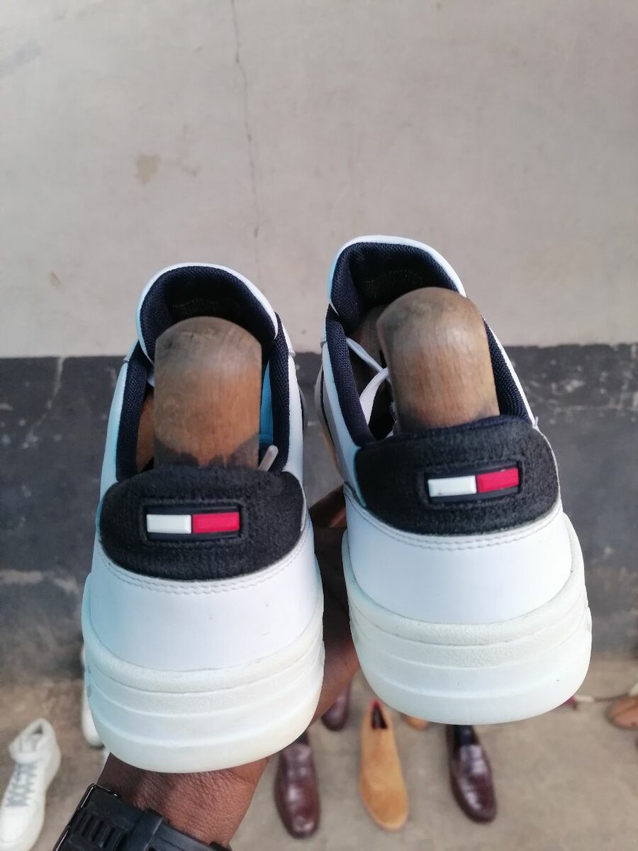 Baskets blanches mode casual