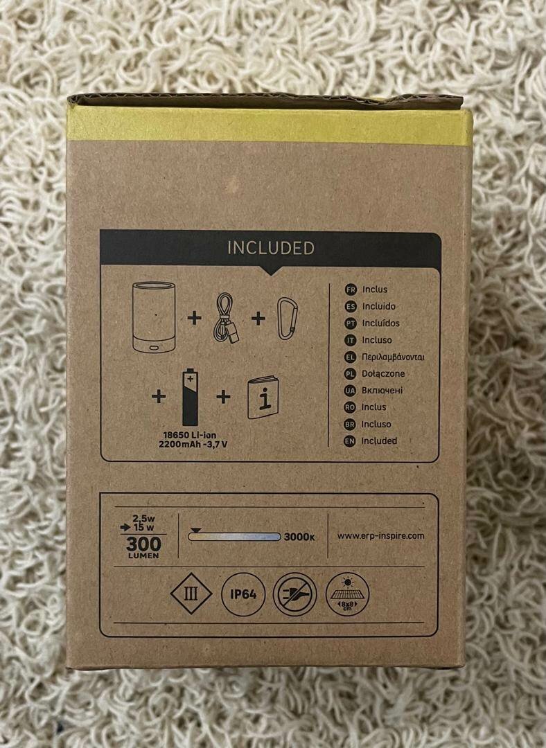 Veilleuse solaire rechargeable