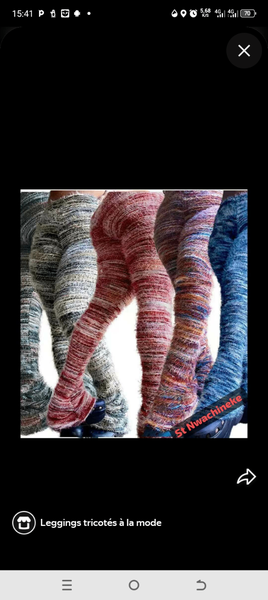 Leggings Tricotés Modernes