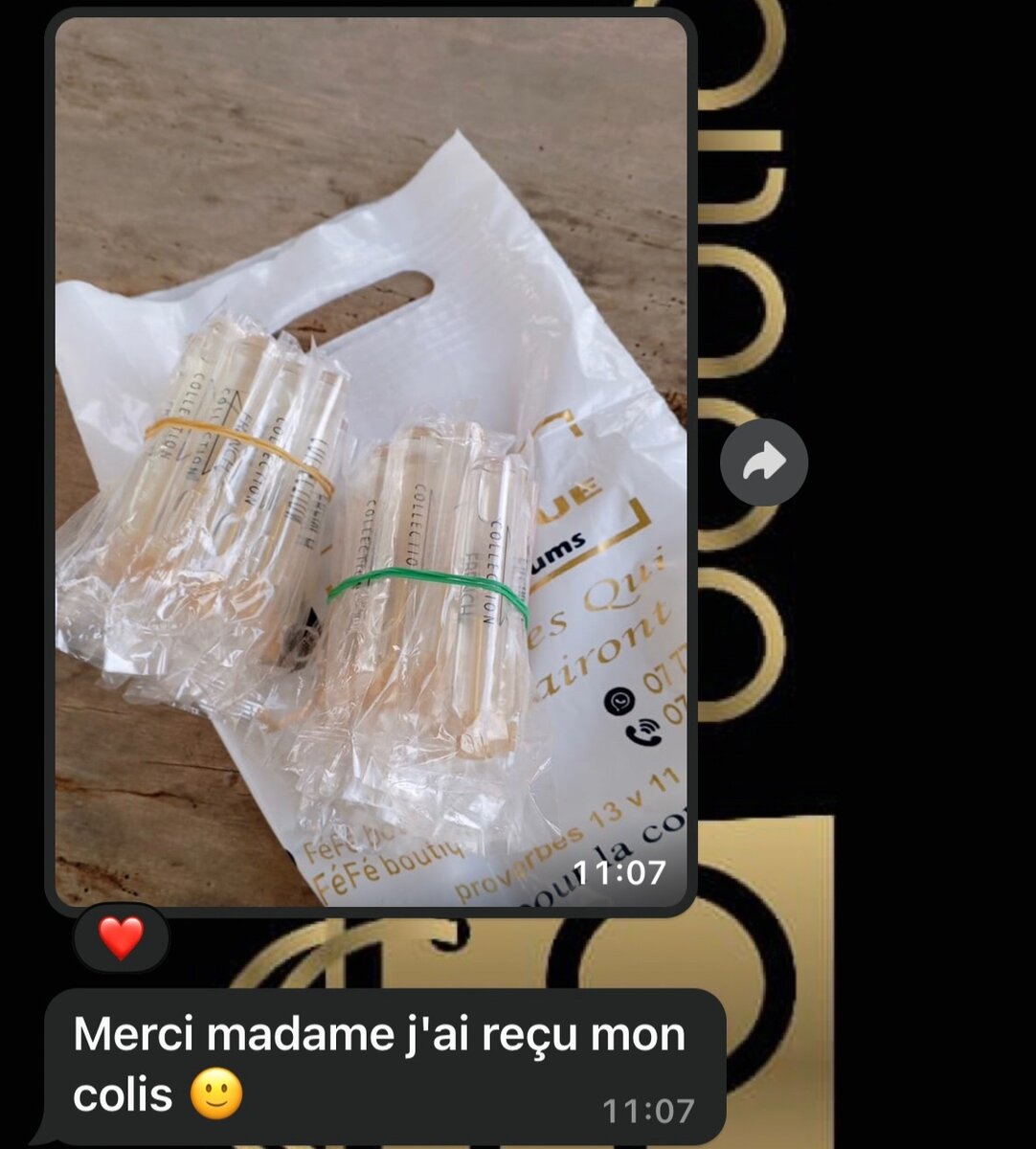 Échantillons de parfums