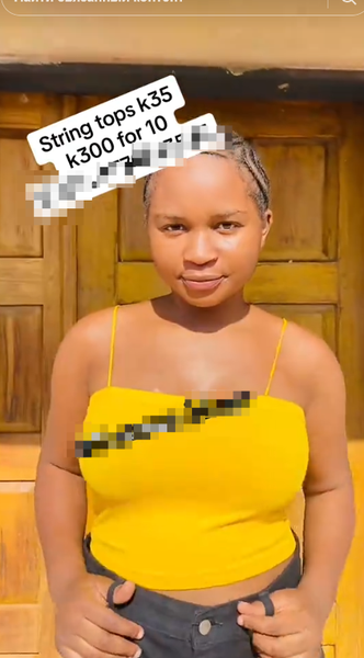 Women's top with thin straps